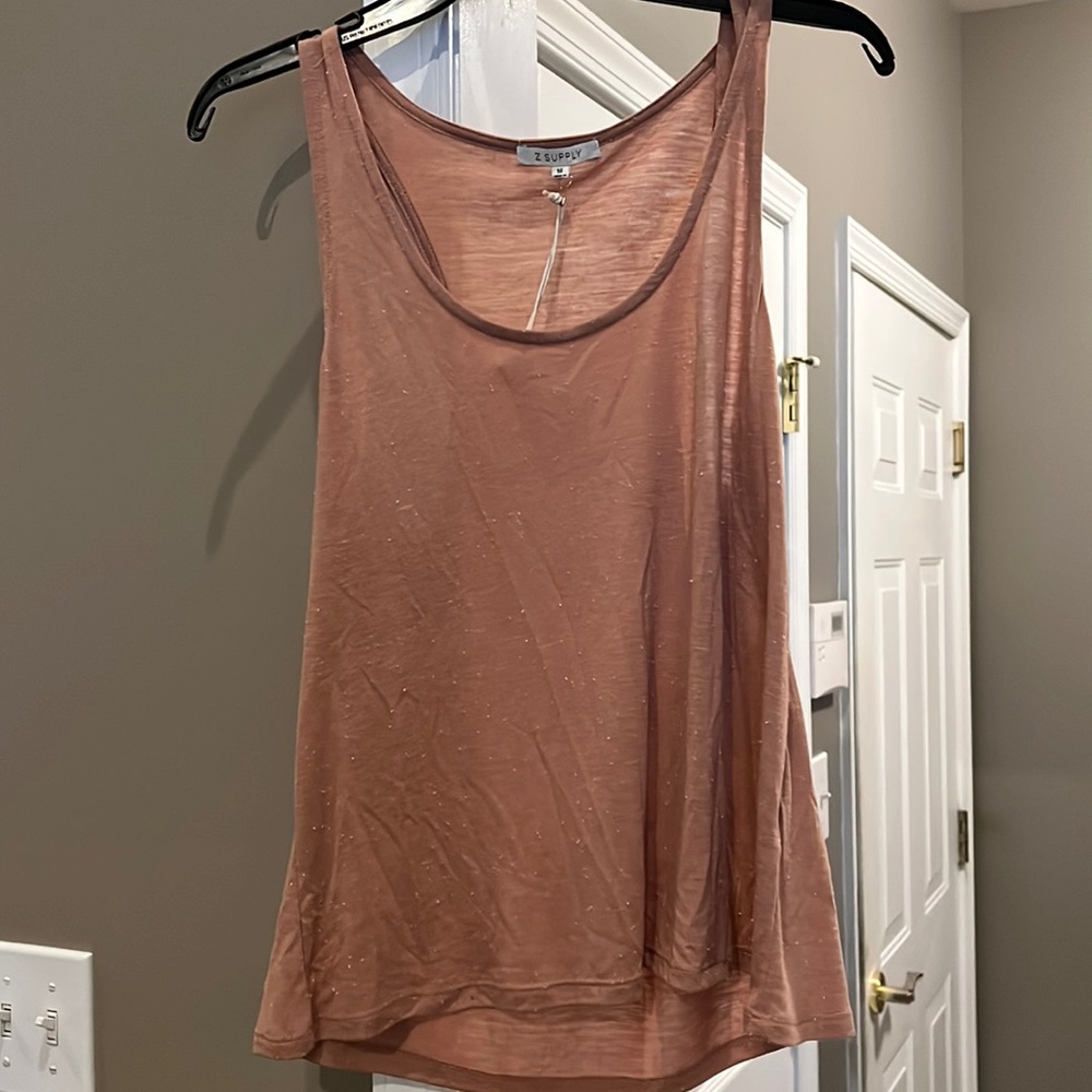 sloane racer back speckled tank